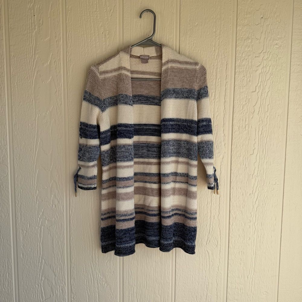 Chico's Multicolor Striped Cardigan